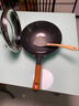 堺不動(dòng) 日本原裝進(jìn)口炒鍋輕超輕便家用鐵鍋高純鐵無(wú)涂層圓底燃氣灶專(zhuān)用 木柄炒鍋有蓋款 30cm 曬單實(shí)拍圖