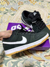莆田鞋莆田純原SB Dunk高品質(zhì)黑白生膠有摩擦聲男女同款休閑運動(dòng)潮流鞋 Dunk黑生膠[內置氣墊摩擦有聲] 40 曬單實(shí)拍圖