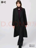 優(yōu)衣庫合作款/女裝雙排扣長(cháng)大衣/25秋冬新款479665 09 黑色 S 曬單實(shí)拍圖