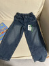 左西童裝男童牛仔褲兒童褲子秋裝春秋2025新款男孩中大童長(cháng)褲洋氣 牛仔色 【挺括有型】 140 建議身高140cm左右 曬單實(shí)拍圖