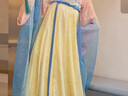 重回漢唐笙歌令原創(chuàng  )唐制齊胸套裝日?？纱┫募緷h服女款 上粉下黃齊胸套裝/預售45天 S 155 曬單實(shí)拍圖