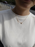 周生生十字扣圈黃金素鏈 足金鎖骨鏈百搭項鏈 95384N計價(jià) 47厘米2.85克 曬單實(shí)拍圖