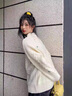 鳳蝶兒秋季針織衫女裝2025秋冬季新款日系可愛(ài)毛衣女學(xué)生針織外套上衣女 白色溫柔加厚針織衫 均碼 曬單實(shí)拍圖