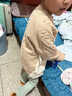葉余女童套頭毛衣針織衫中小童秋冬季洋氣女寶寶加厚毛線(xiàn)衣童裝潮 米白色娃娃領(lǐng)(加厚) 48 不售 曬單實(shí)拍圖