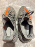 阿迪達斯Yeezy350透氣男鞋灰橙椰子休閑鞋GW1229 38 曬單實(shí)拍圖