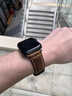 FJU適用蘋(píng)果applewatch9表帶Ultra3夏天手表s11新款真牛皮瘋馬復古iwatch10手表帶商務(wù)男士質(zhì)感原裝 深棕色瘋馬皮(銀色扣) Watch Ultra1/2【49MM】 曬單實(shí)拍圖