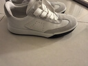 愛(ài)步（ECCO）25年新款休閑德訓鞋厚底板鞋男 街頭球鞋539834 灰白色/白色42 曬單實(shí)拍圖