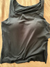 ubras【劉雯同款】保暖方領(lǐng)親膚羊毛帶杯肌底衣秋衣女基礎打底衣 U領(lǐng)背心款-黑色 L 曬單實(shí)拍圖