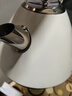 摩飛電器（Morphyrichards）電熱水壺藝術(shù)水壺 家用燒水壺 不銹鋼電熱水壺 燒水壺大容量  MR7456A 1.5L 米白 曬單實(shí)拍圖