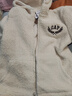 蓋璞【大小童同款】男女童秋季款仿羊羔絨抓絨衛衣外套641783 曬單實(shí)拍圖