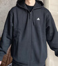 adidas陳冠希同款水洗系列運動(dòng)連帽夾克外套男秋季阿迪達斯三葉草 黑色   S 曬單實(shí)拍圖