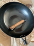 鋼盾炒菜鍋鐵鍋炒鍋老式無(wú)涂層家用平底不粘鍋燃氣灶電磁爐適用 平底（已開(kāi)鍋）+鍋鏟 32cm 曬單實(shí)拍圖