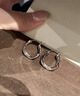 Arsis自由搭配潺流耳圈耳釘女原創(chuàng  )設計耳環(huán)送女友禮物  銀色小號 曬單實(shí)拍圖