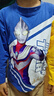 ULTRAMAN奧特曼男童長(cháng)袖春秋薄款兒童帥氣T恤 AHM96179藍色 110 曬單實(shí)拍圖