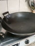 正高陸川大鐵鍋生鐵鑄鐵鍋加厚家用雙耳炒菜鍋無(wú)涂層炒鍋燃氣適用老式 40cm圓底雙耳【已開(kāi)鍋】 40cm 鍋+鍋鏟+鍋蓋 曬單實(shí)拍圖