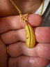 周生生羽毛黃金吊墜 足金掛墜女不含項鏈 生日禮物86820P計價(jià)4.7克 曬單實(shí)拍圖