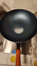 金存章丘炒鍋鐵鍋炒菜鍋圓底家用無(wú)涂層老式 錘印款木把34cm已開(kāi)鍋 曬單實(shí)拍圖