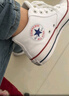 匡威（Converse）官方 莫爾登All Star男女板鞋中幫帆布小白鞋A00812C A00812C 38 曬單實(shí)拍圖