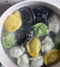船歌魚(yú)水餃全家福鲅魚(yú)水餃墨魚(yú)黃花魚(yú)蝦拼盤(pán)480g/袋 24只 早餐面點(diǎn)速凍餃子 曬單實(shí)拍圖