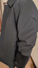羅蒙含羊毛棉衣男士秋冬季棉服外套翻領(lǐng)加厚保暖中青年爸爸裝夾克棉襖 曬單實(shí)拍圖
