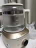 美的（Midea）全玻璃養生壺全自動(dòng)燒水壺母嬰恒溫電熱水壺花茶壺全包裹護底防碎1.5L MK-YS15B201 曬單實(shí)拍圖