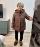 唐致中老年羽絨服女短款新中式媽媽冬季外套60歲老人奶奶太太加厚冬裝 【新國標90絨】咖色 3XL 【建議121-135斤】送運費險 曬單實(shí)拍圖