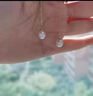 恩久黃金足金耳線(xiàn)akoya珍珠耳釘養耳洞棒環(huán)長(cháng)款耳飾養耳免摘高級真金 【單只】短款耳線(xiàn)(約0.31g) 曬單實(shí)拍圖
