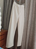尚都比拉加絨保暖休閑褲女冬季松緊腰寬松顯瘦闊腿褲高級感氣質(zhì)鐮刀褲長(cháng)褲 曬單實(shí)拍圖