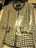 ROEYSHOUSE羅衣復古格子粗花呢西裝外套冬裝新款小香風(fēng)肌理感西服07809 格子 2XL 曬單實(shí)拍圖