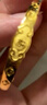 菜百首飾 黃金手鐲 足金五福如意祥云兒童手鐲寶寶賀新生  HJ 黃金手鐲 約10.73g 曬單實(shí)拍圖