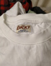 馬登工裝 復古鯉魚(yú)旗文字印花短袖溫感變色幸運全棉T恤男夏 白色 L 曬單實(shí)拍圖