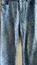 GCRZW輕奢高級感印花牛仔褲女秋冬2025新款顯瘦港式直筒褲扎染闊腿褲 藍色 【輕奢高檔款】 M /27 建議95-105斤 曬單實(shí)拍圖