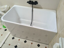 米希爾日式深泡浴缸小戶(hù)型家用尺寸定制亞克力迷你獨立坐式圓弧浴盆成人 雙裙空缸【下單需備注左右裙】 1.1m 曬單實(shí)拍圖