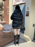 高梵【楊冪同款】黑金鵝絨服女王5.0羽絨服女款2025年新款冬季短外套 黑色 XS (80-90斤 飛天鵝絨161g) 曬單實(shí)拍圖