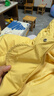 嘟嘟家兒童棉服防風(fēng)秋冬男童加厚外套女童棉襖連帽保暖寶寶衣服冬季童裝 黃色 100 曬單實(shí)拍圖