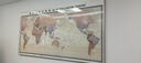 晨信中英文對照世界海運交通地圖辦公室裝飾畫(huà)港口航空站航海里線(xiàn)掛畫(huà) 世界海運交通圖B款 帶框成品高70X長(cháng)140CM 金色鋁合金邊框油畫(huà)布面（啞光） 曬單實(shí)拍圖