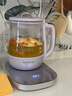 九陽(yáng)（Joyoung）1.5L全玻璃沸萃養生壺煮茶器 0膠水玻璃濾網(wǎng)燉盅 花茶壺燒水保溫一體全自動(dòng)恒溫電熱水壺15WY10J 曬單實(shí)拍圖