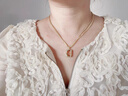 伊燦美拉德復古水晶吊墜毛衣鏈小眾高級感項鏈2025年新款爆款氣質(zhì)頸鏈 美拉德秋冬復古水晶吊墜毛衣鏈 曬單實(shí)拍圖