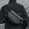 栢啟歆磁吸扣胸包機車(chē)大容量郵差包休閑斜挎包騎行運動(dòng)女新年背包男包潮 男士斜挎包【磁吸款】 曬單實(shí)拍圖