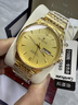 勞力士王子瑞士進(jìn)口男士手表全自動(dòng)機械表防水雙日歷金表高檔超薄男表專(zhuān)用 標準版-間金金面 40mm 收藏送原裝皮表帶 曬單實(shí)拍圖