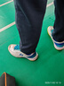YONEX尤尼克斯羽毛球鞋yy入門(mén)級訓練減震動(dòng)力墊男女SHB101CR白/藍 40碼 曬單實(shí)拍圖