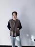 仿羊羔毛絨馬甲女春秋韓版皮毛一體馬夾百搭寬松背心無(wú)袖坎肩J007 咖啡色 5XL （135-150斤） 曬單實(shí)拍圖