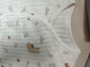 婧麒（JOYNCLEON）新生兒嬰兒衣服夾棉春秋滿(mǎn)月純棉初生寶寶秋裝連體衣早秋a類(lèi)秋季 樹(shù)葉熊 52cm 曬單實(shí)拍圖
