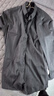 羅蒙（ROMON）長(cháng)袖襯衫男秋冬季商務(wù)襯衣男士休閑修身打底衫外套 灰色 XL 曬單實(shí)拍圖