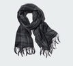 優(yōu)衣庫男裝女裝HEATTECH圍巾格子圍脖學(xué)院風(fēng)保暖25秋冬新款478313 08 深灰色 均碼 (180 × 50 cm) 曬單實(shí)拍圖