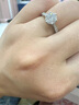 AEAW Jewelry18K金鑲D色人工培育鉆石女士戒指人造鉆石戒指送女友禮物 18k金80分D/VS1/上海IGI證書 曬單實(shí)拍圖
