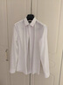 才子（TRIES）【新疆長(cháng)絨棉】商務(wù)休閑長(cháng)袖襯衫純色正裝襯衫垂順易打理職場(chǎng)襯衣 白色 XL 40(175/92A) 曬單實(shí)拍圖