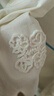 茵曼純棉磨毛立體刺繡襯衫2025冬女裝新款落肩長(cháng)袖襯衣 瓷砂白 XL 曬單實(shí)拍圖