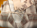 無(wú)印良品（MUJI）女式無(wú)側縫法蘭絨睡衣女士家居服女款純棉25年秋季套裝 女裝 粉紅色格紋 M （上裝160/84A 下裝160/66A） 曬單實(shí)拍圖