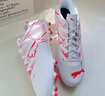 彪馬（PUMA）FG/AG長(cháng)釘訓練足球鞋男秋季天然草坪釘鞋ATTACANTO107477 白-火紅色-04 40.5 曬單實(shí)拍圖
